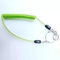 5.0mm Cord Transparent Green Coil Tool Lanyard For Split Ring