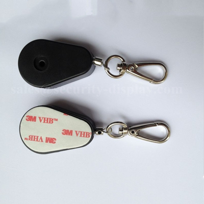 Tear Shape Retractable Anti Theft Pull Box Recoiler with Key Hook End