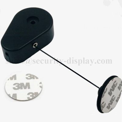 Retractable DIA38mm Anti Theft Pull Box W Circular Sticky Flexible ABS Plate