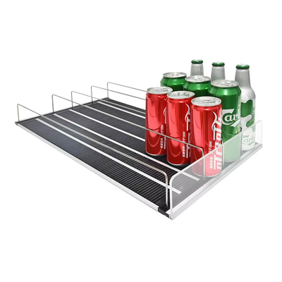 Fridge Freezer Grocery Store Cold Beverage Cans Gravity Feed Roller Shelf