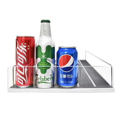 Fridge Freezer Grocery Store Cold Beverage Cans Gravity Feed Roller Shelf