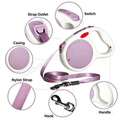 Retractable Dog Leash, Automatic Flexible Pet Walking Leash