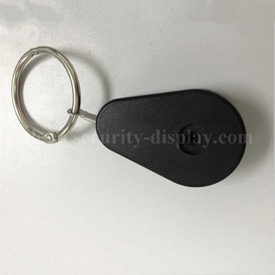 Drop-shaped Plastic Retractable Anti-theft Pull Box with Key Ring