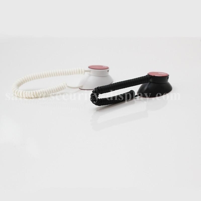 Universal Coiled Security Tether with Magnets and Double-Sided Tape