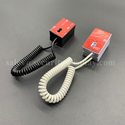 Security Display Coiled Pull Box Retractor Tether For Dummy Phone