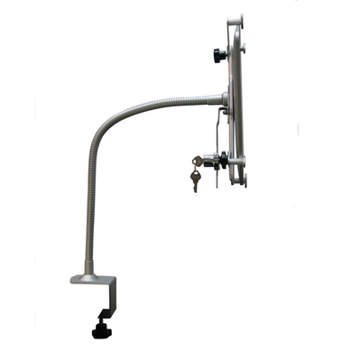 Ipad Anti-Theft Tablet Kiosk Bracket With Gooseneck Tabletop Mount