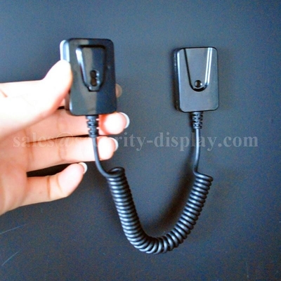 Magnetic Anti Theft 20ft Coiled Cable Tether With 3M Adhesive Backing