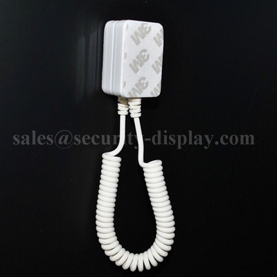 Magnetic Anti Theft 20ft Coiled Cable Tether With 3M Adhesive Backing