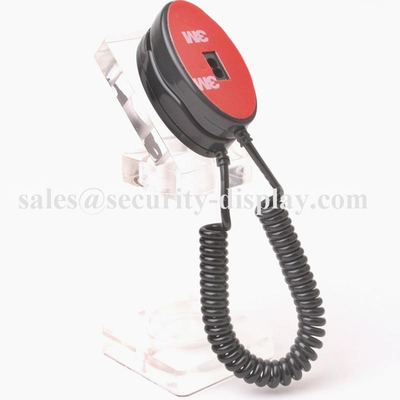 20cm Cable Magnetic Acrylic Security Display Holder For Mobile Phone