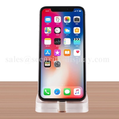 Vertical Acrylic Mobile Phone Alarm Retail Display Stand