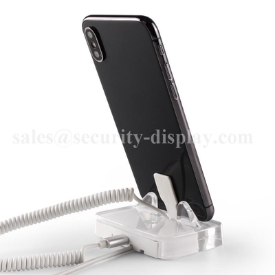 Vertical Acrylic Mobile Phone Alarm Retail Display Stand