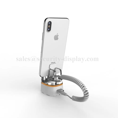 Alarm and Charging Acrylic Secure Display Stand For Smartphone