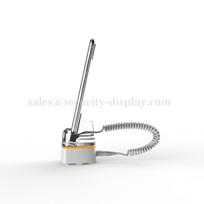 Alarm and Charging Acrylic Secure Display Stand For Smartphone