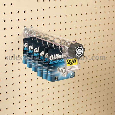 Anti Theft Helix Wall Dispensers With Mechanical Audible Alert