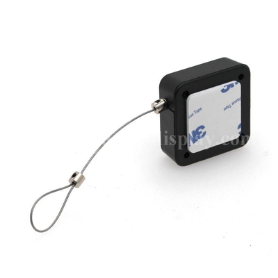 ABS Shell Anti Theft Cable Retractor With 3M Sticker