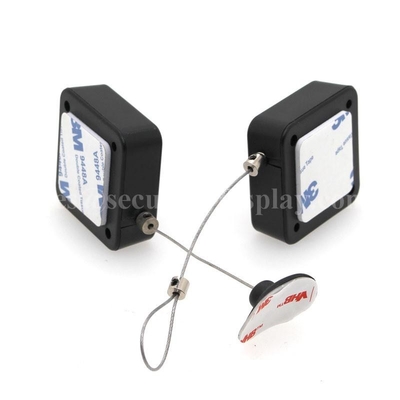 ABS Shell Anti Theft Cable Retractor With 3M Sticker