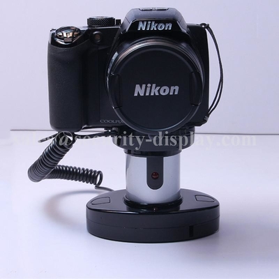 Remote Control Camera Retail Display Stand With Alarm